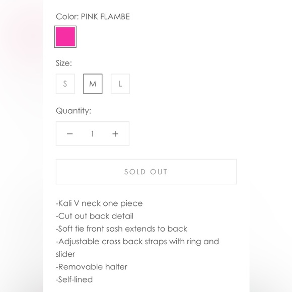 BECCA color code 1 pc swimsuit, NWT, medium - Picture 3 of 3